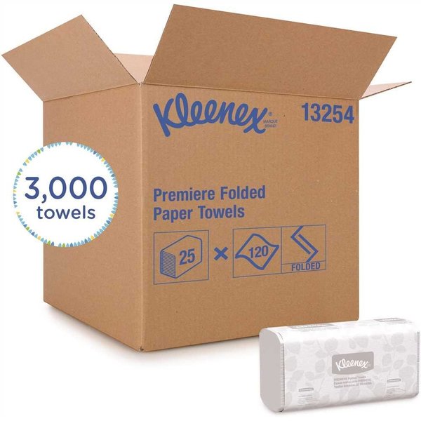 Kleenex White Scott fold Multi-Fold Paper Towels Absorbency Pockets, 3000PK 13254